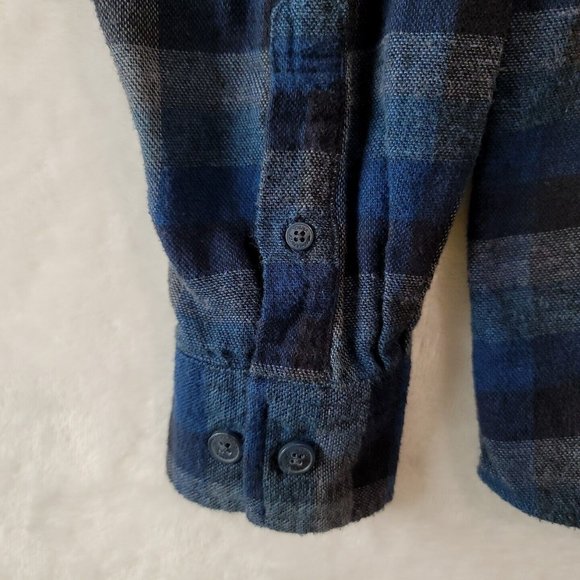 Original Weatherproof Vintage Blue Plaid Flannel Long Sleeve Men's Size XL - Picture 5 of 13